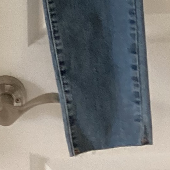 True Religion Halle High Rise Skinny Raw Hem Jeans in Medium Cloudless Wash 28 - Picture 8 of 15